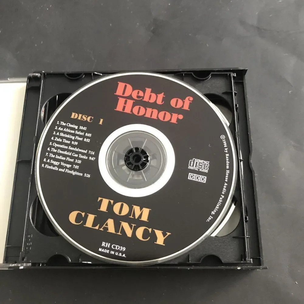 Tom Clancy, Debt of Honor, A Jack Ryan Novel, AUDIO BOOK, 5 CDs
